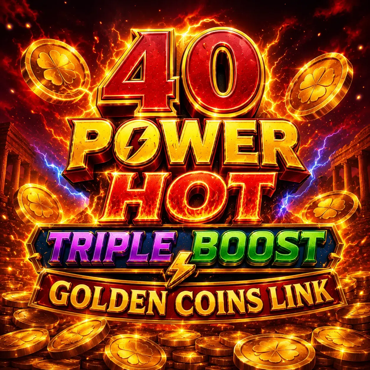 40 Power Hot Triple Boost Golden Coins Link